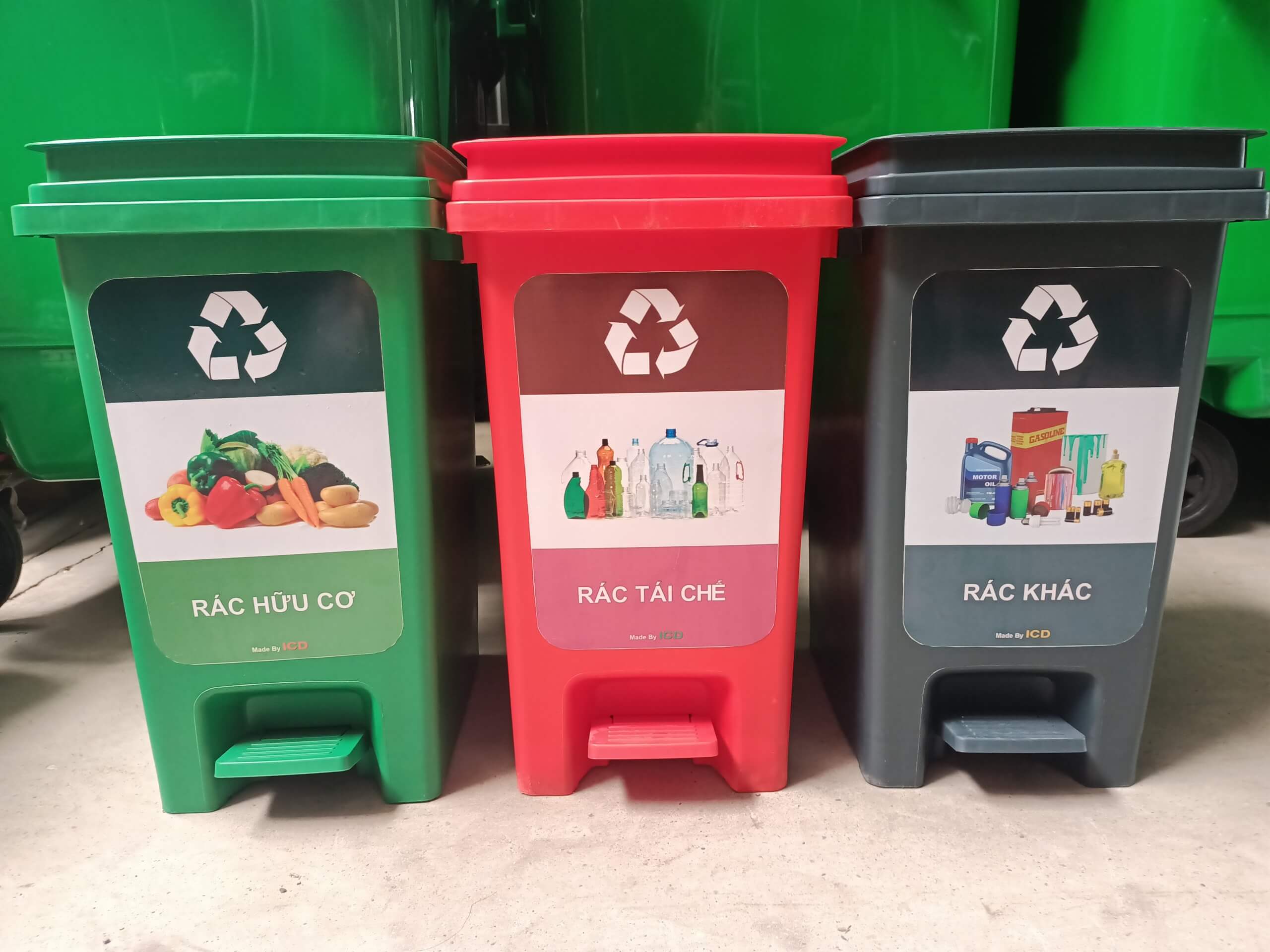 Phương pháp vận hành thùng rác 3 màu một cách tối ưu