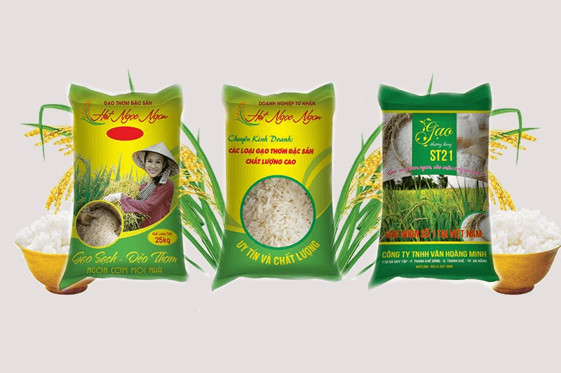 Bao bì đựng gạo đa dạng kích thước thiết kế theo yêu cầu 10 Bao đựng gạo 10kg