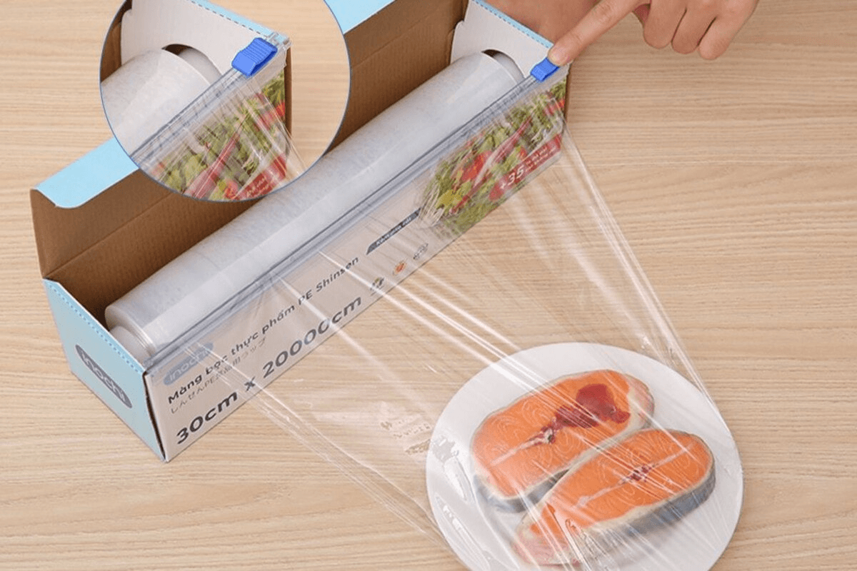 Màng bọc thực phẩm đa chất liệu PE và PVC tiện dụng 10 Đặc điểm của màng bọc thực phẩm nhựa PE