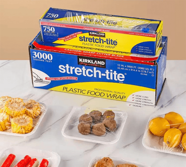 Màng bọc thực phẩm đa chất liệu PE và PVC tiện dụng 13 Màng bọc thực phẩm Kirkland từ Hoa Kỳ