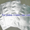 Mẫu túi nhôm, túi bạc ép 3 biên 1