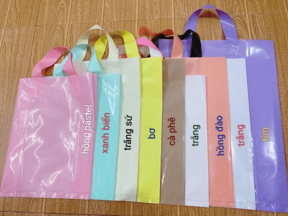 Dịch vụ in túi shop thời trang sắc nét, chất lượng cao 5 Túi shop thời trang đơn sắc