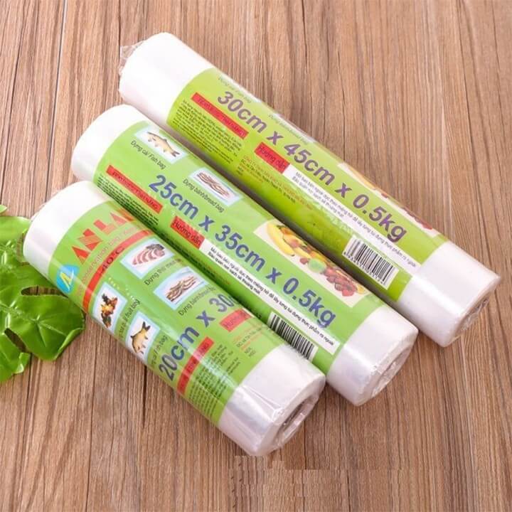Túi nilon cuộn xé tiện dụng đựng thực phẩm siêu thị 7 Đơn vị gia công và in ấn túi nilon cuộn uy tín