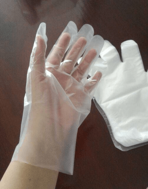 Bao tay nilon trong suốt dùng trong chế biến thực phẩm 8 găng tay nilon