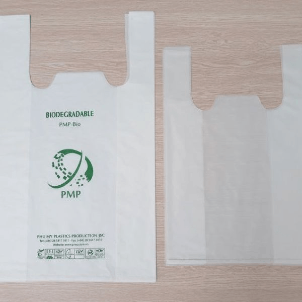 Túi xốp siêu thị trắng sữa thiết kế theo yêu cầu, giá xưởng 9 kích thước túi xốp hai quai