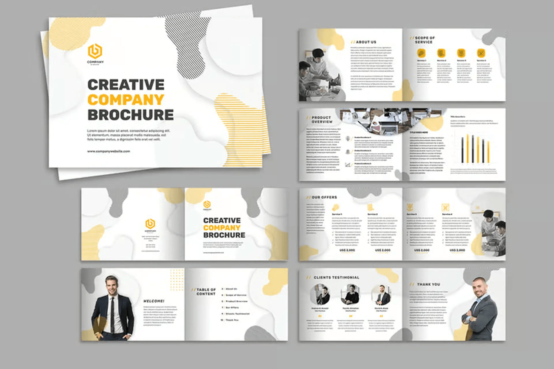Các lựa chọn kích thước brochure phổ biến