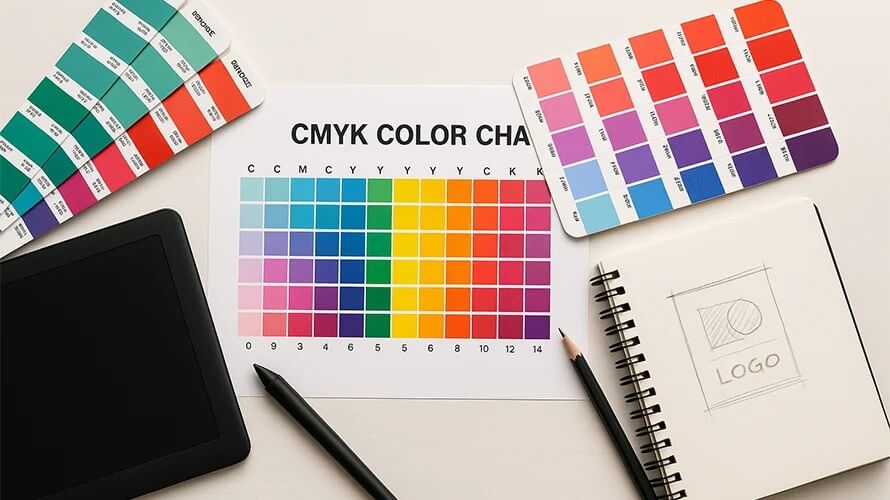 Phân biệt giữa màu pha Spot Color và hệ màu CMYK